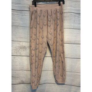 Chaser Little Skulls Knit Lounge Pants Size L